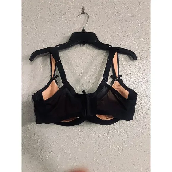 NWOT Lane Bryant Seriously Sexy Womens Bra 42DD Cupless Black & Beige Lace Sheer - Picture 8 of 9